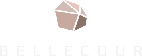 Logo Résidence Bellecour - Baseline blanche